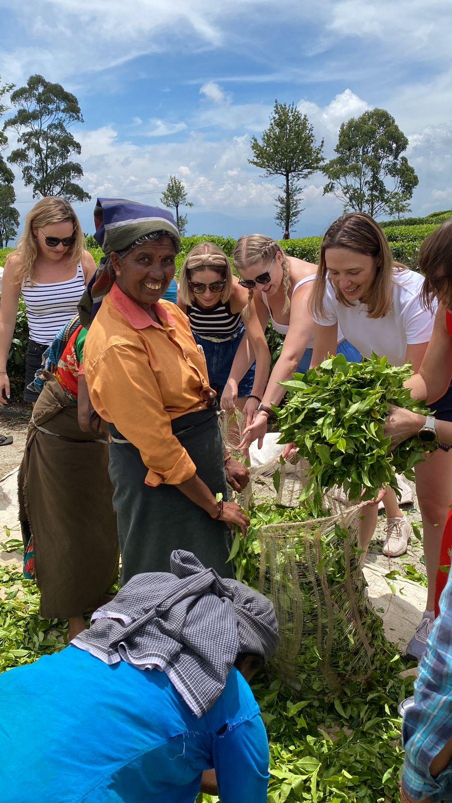 Chamara sharing a local experience with travellers